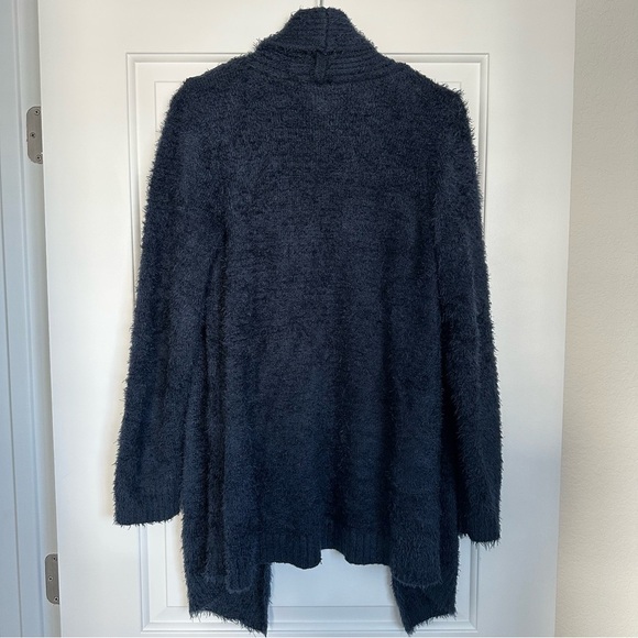 Cozy Navy Blue Open-Front Sweater Cardigan - Picture 2 of 6